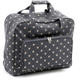 HobbyGift MR4660_263 | Sewing Machine Bag | Matt PVC | Charcoal Polka Dot