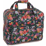 HobbyGift MR4660_575 | Sewing Machine Bag | Matt PVC | Teal Floral Garden