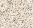 Holiday Elegance Cream Scroll Fabric