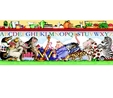Hungry Animal Alphabet Scenic Stripe Fabric Panel Panels & Stocking