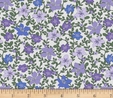 Ivys Flowers Purple Fabric  2