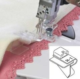 Elna Overlocker Lace Attachment Guide