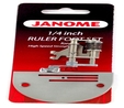 Janome 767441005 | 1/4 Inch Ruler Foot Set Including Darning Plate  2
