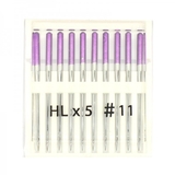 Janome 767812001 | HLX5 Needles, Size 11 - pack of 10 