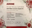 Janome 862414007 | Accessory Upgrade Kit To MC15000 Quilt Maker Clearance 2