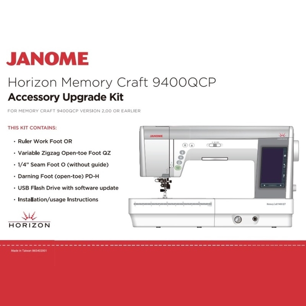 Janome Accessory Upgrade Kit To Memory Craft 9400QCP Janome Software