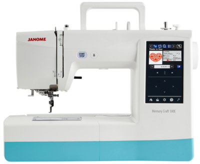 janome memory craft 100e embroidery machine