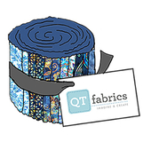 Kashmir Blue Strip Roll Fabric 2.5 Inch
