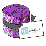 Kashmir Purple Strip Roll Fabric 2.5 Inch