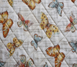 Knit Craft Bag Papillon Butterfly Scroll Print  3