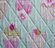 Knit Craft Bag Cupcakes on Pastel Green  3