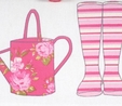 Garden Decorated Pink Large Sewing Box  2