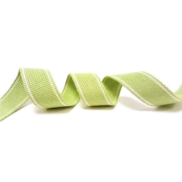 Lime Heavy Duty Webbing Fabric For Bag Straps 34mm 