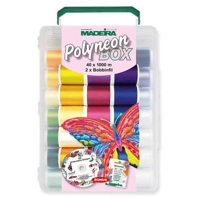 madeira 8086 | softbox | rayon no.40 | 40 x 1000m; 2 x bobbinfil 1000m spool