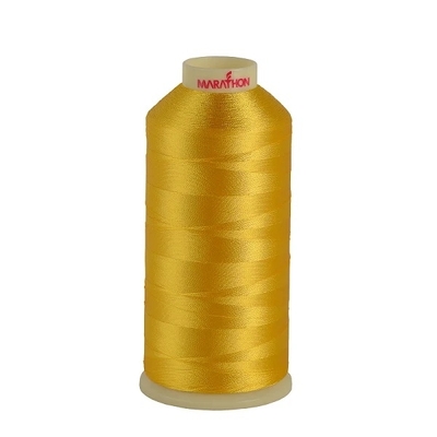 Marathon 1008 | Viscose Rayon Embroidery Thread 1000m | Yellow