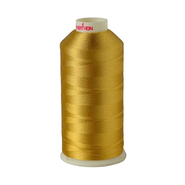 Marathon 1187 | Viscose Rayon Embroidery Thread 1000m | Old Gold