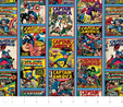 Marvel Comics - Captain America Comic Strip Fabric  2