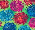 Mirage Multi Floral on Green Fabric  2