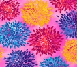 Mirage Multi Floral on Pink Fabric