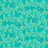 Mountain Meadow Multi Meadow Drift on Turquoise Fabric