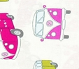 Multi Camper Vans Fabric For Craft & Bag Making Fabric