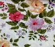 Multi Floral on Beige Fabric For Craft & Bag Making Fabric
