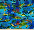 Multicolour Turtles Fabric  3