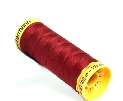 natural cotton 100m dark red