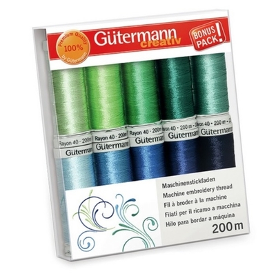 Paradise Embroidery Thread Set Sulky Rayon 40 10pk