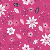 Paradise Tossed Floral in Pink Fabric