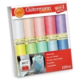 Pastel Colours 100m Sew All Thread Set 10pk