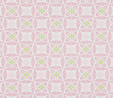 Pink Decorative Floral on White 1 Metre Fabric 