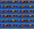 Planets & Striped Border Across The Universe Fabric