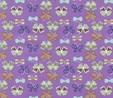 Purple Butterflies Fabric Dressmaker