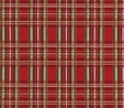 Red Metallic Tartan Fabric Quilting & Patchwork
