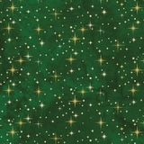 Reindeer Prance Green Stars Fabric