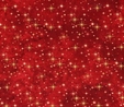 Reindeer Prance Red Stars Fabric 