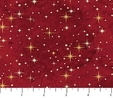 Reindeer Prance Red Stars Fabric  3