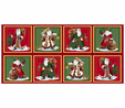 Sew N Go IV Vintage Santa Picture Patches Fabric Panel 