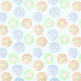 Star Dreams on Blue Flannel Fabric
