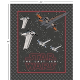 Star Wars 8 The Last Jedi Resistance Ships Fabric Panel