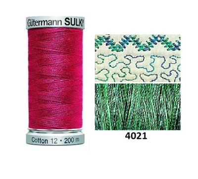 Guterman Sulky Variegated Cotton | 200m | Truly Teal | 709751_4021