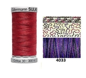 Guterman Sulky Variegated Cotton | 300m | Grape Wine