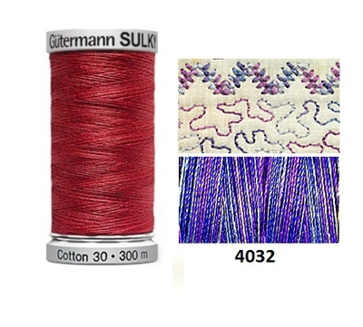 Guterman Sulky Variegated Cotton | 300m | Iris