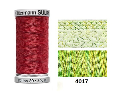 Guterman Sulky Variegated Cotton | 300m | Lime Sherbet