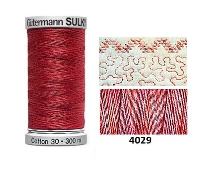 Guterman Sulky Variegated Cotton | 300m | Mocha Mauve