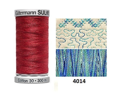 Guterman Sulky Variegated Cotton | 300m | Ocean Blue