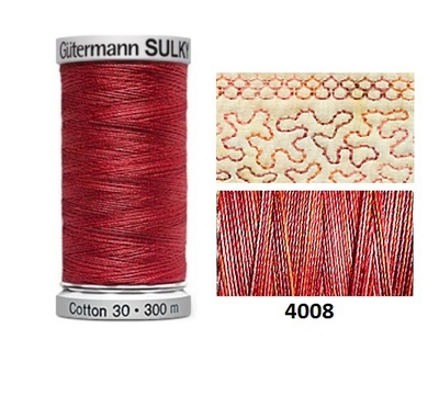 Guterman Sulky Variegated Cotton | 300m | Peach Parfait