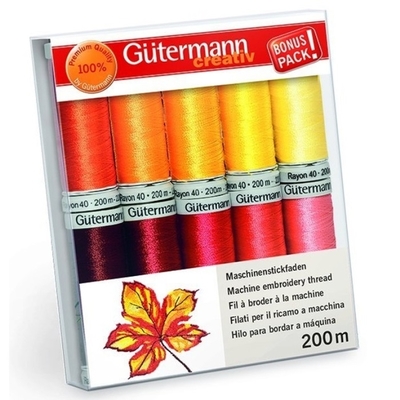 Sunrise Embroidery Thread Set Sulky Rayon 40 10pk