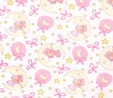 Teddy Bear Dreams on White Flannel Fabric